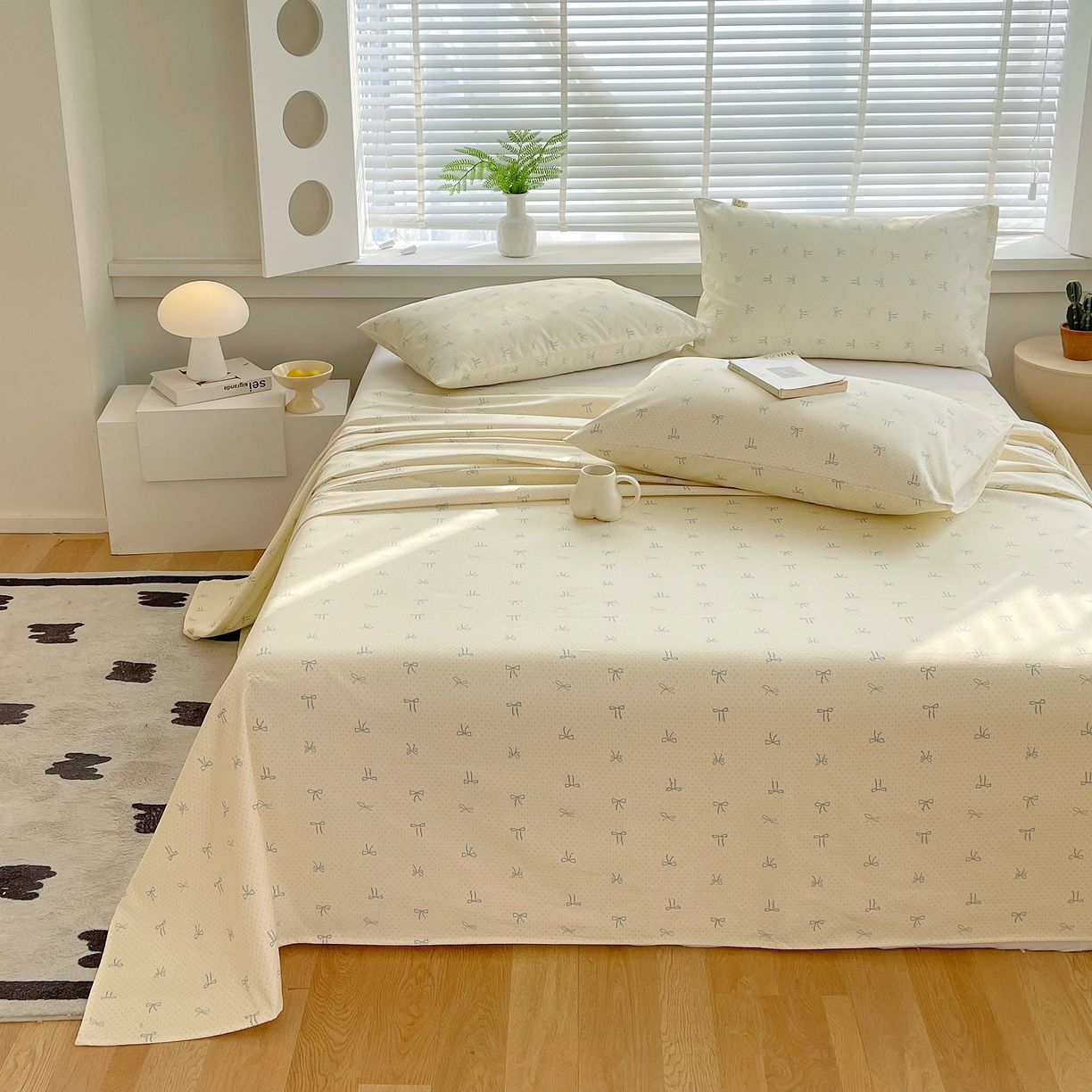 91家纺网 家纺一手货源 找家纺 （总）爱彼家纺 2026年新款全棉老粗布加厚加密高克重凉席席子；单床单花型更好卖，床单三件套