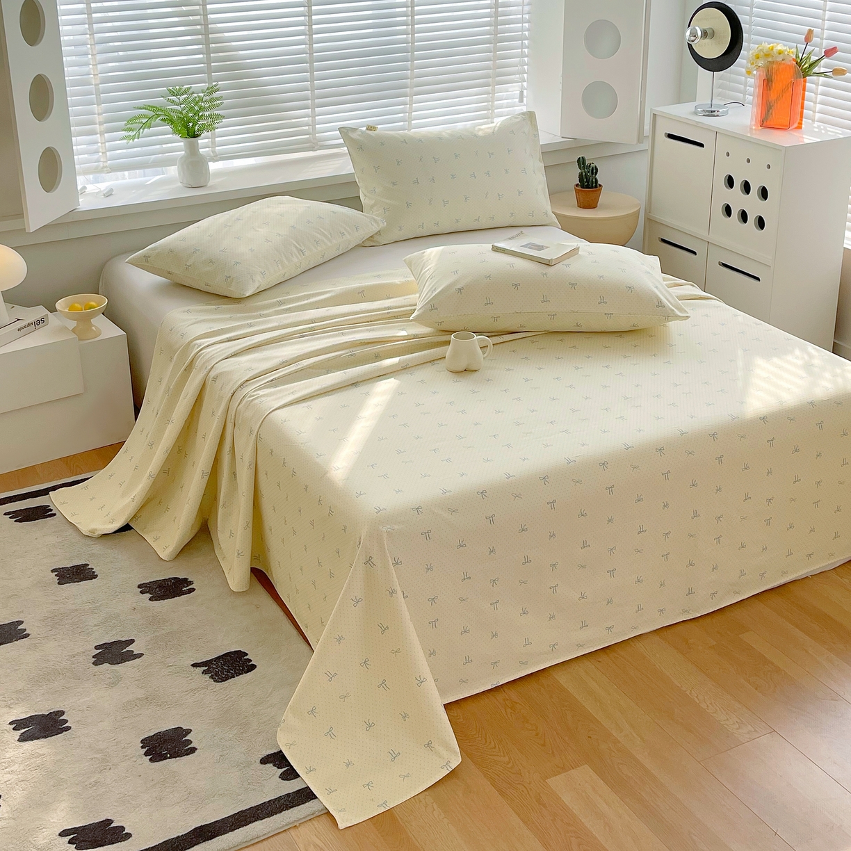 91家纺网 家纺一手货源 找家纺 （总）爱彼家纺 2026年新款全棉老粗布加厚加密高克重凉席席子；单床单花型更好卖，床单三件套