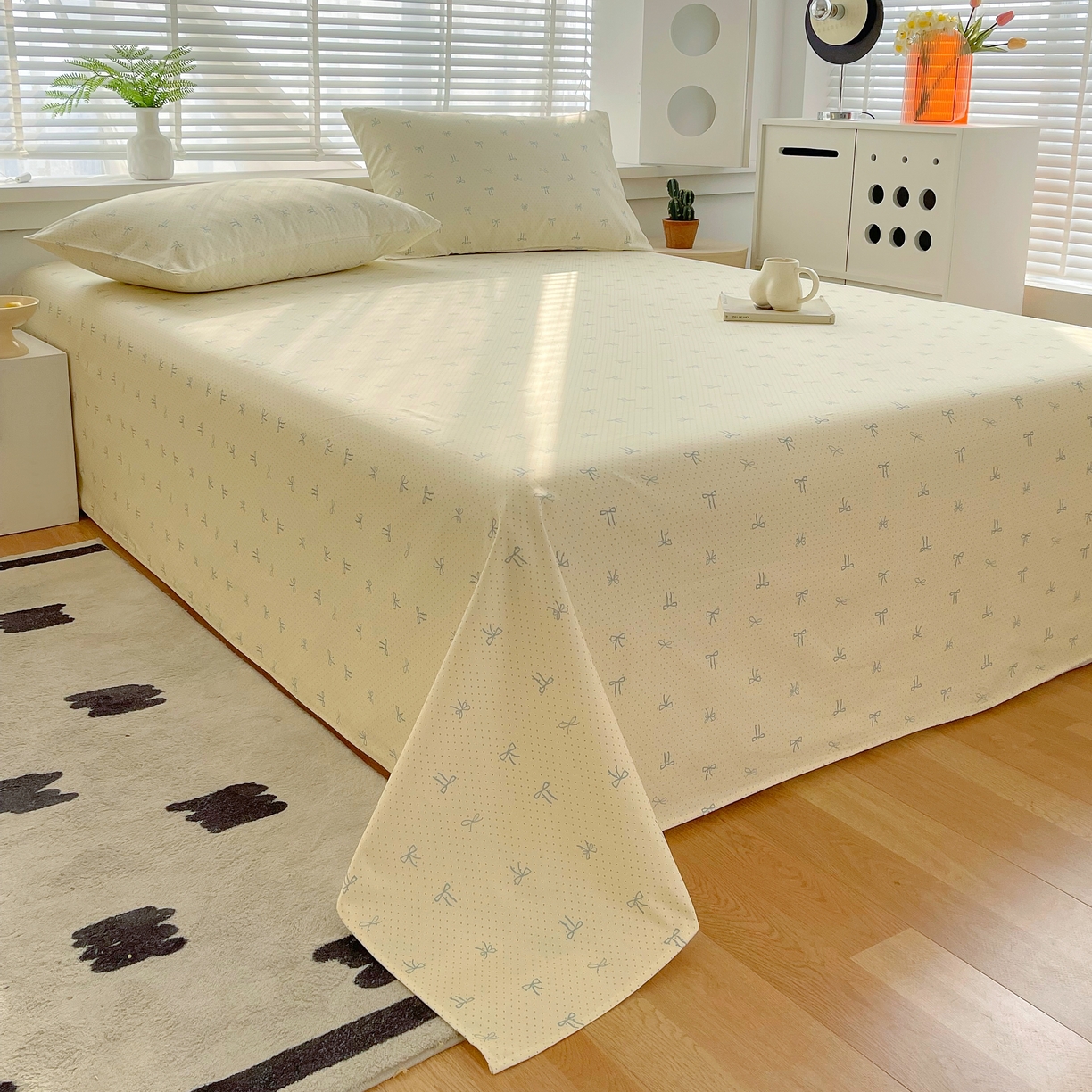 91家纺网 家纺一手货源 找家纺 （总）爱彼家纺 2026年新款全棉老粗布加厚加密高克重凉席席子；单床单花型更好卖，床单三件套