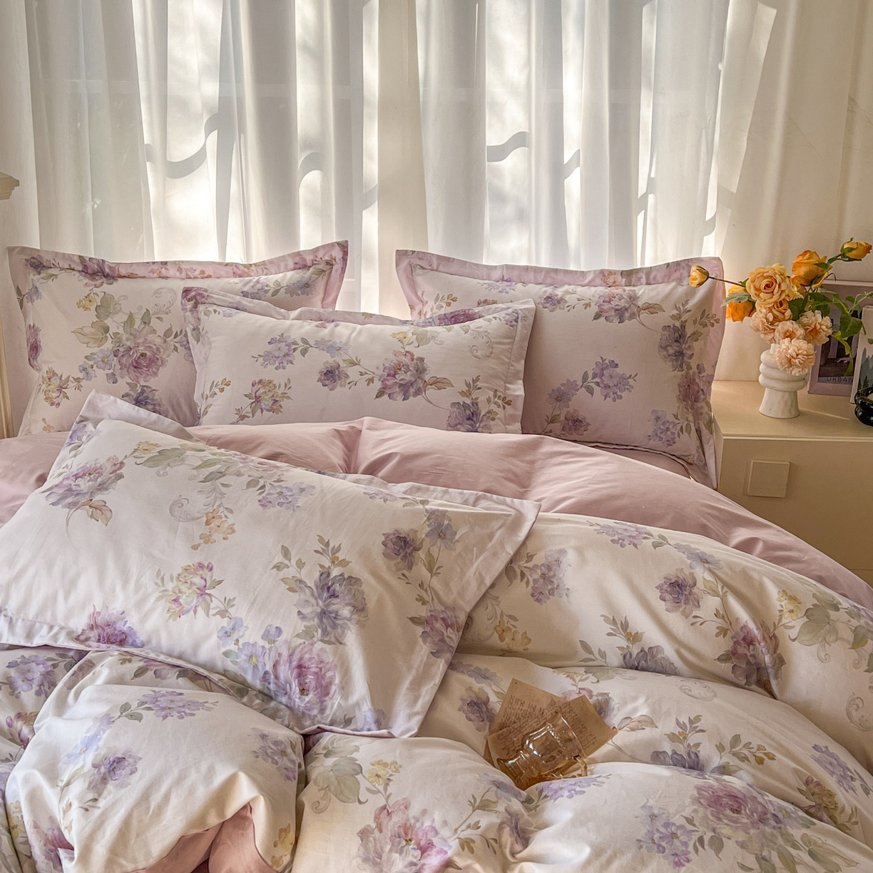 91家纺网 家纺一手货源 找家纺 （总）典曼家纺 2026新款纯棉花卉系列全棉印花四件套