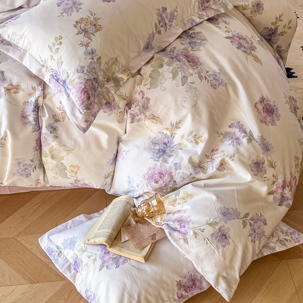 91家纺网 家纺一手货源 找家纺 （总）典曼家纺 2026新款纯棉花卉系列全棉印花四件套