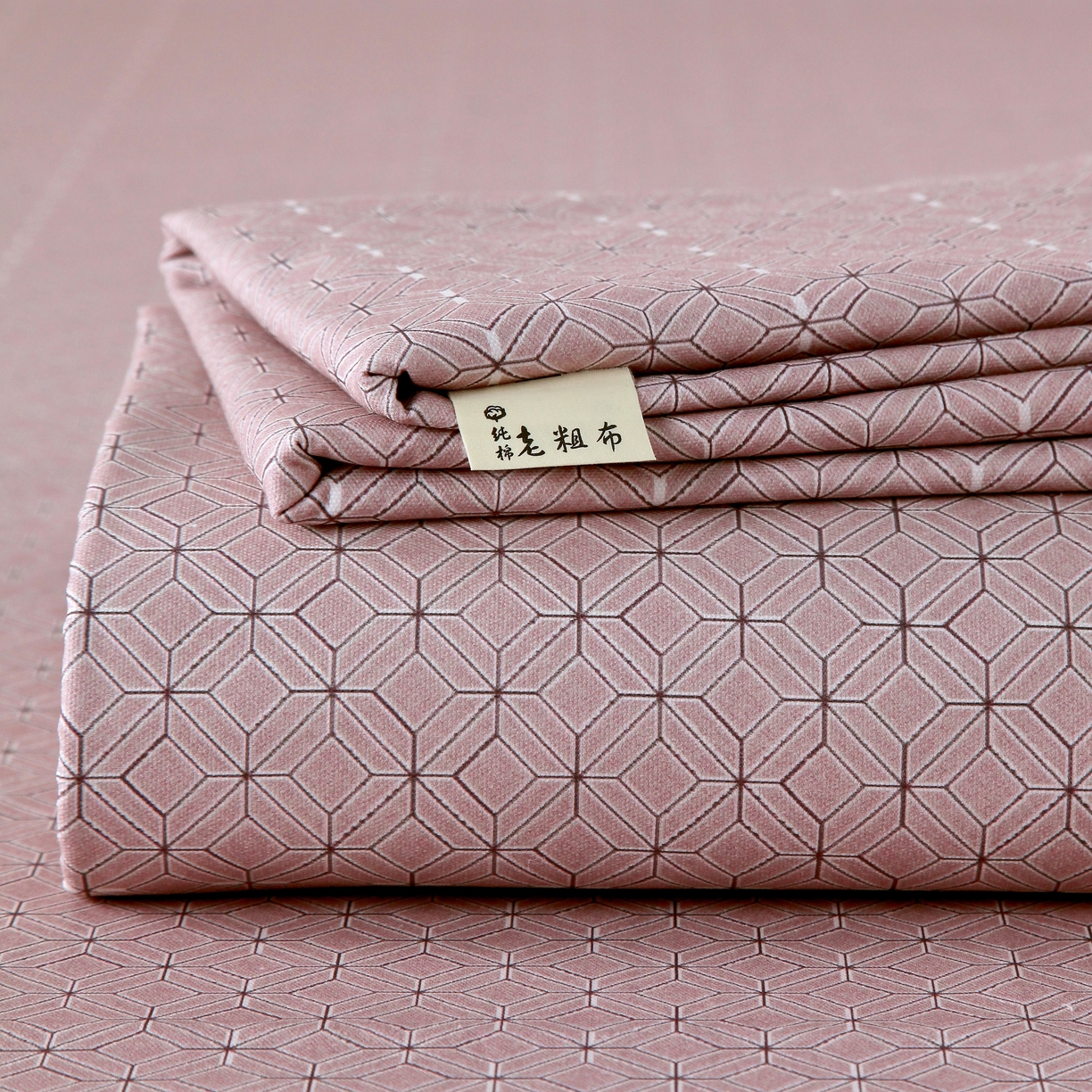 爱彼家纺 2026年新款全棉老粗布加厚加密高克重凉席席子；单床单花型更好卖，床单三件套 苪贝卡