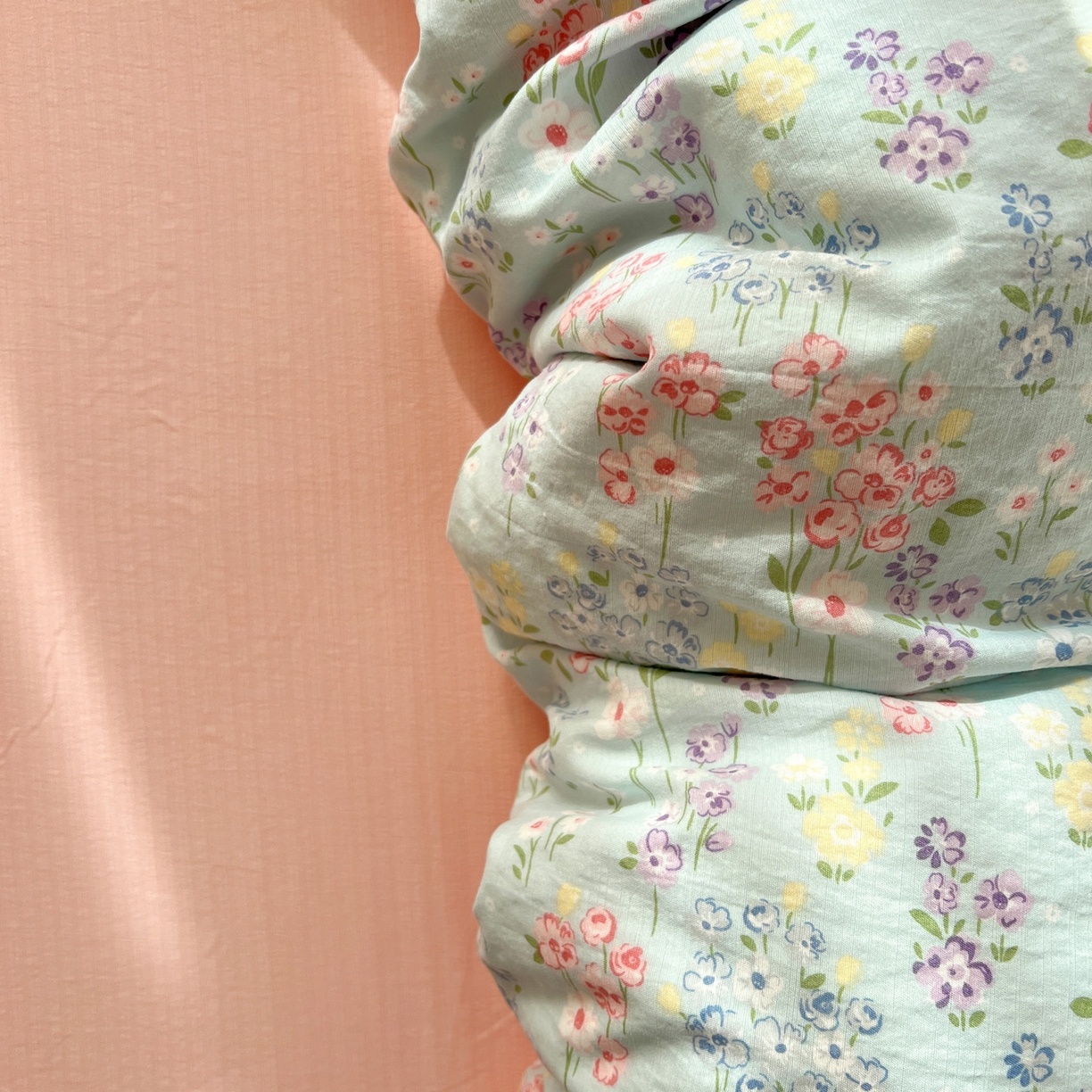 91家纺网 家纺一手货源 找家纺 水木坊 2026春夏新款云感双层纱可爱系列四件套 薰衣草的诗