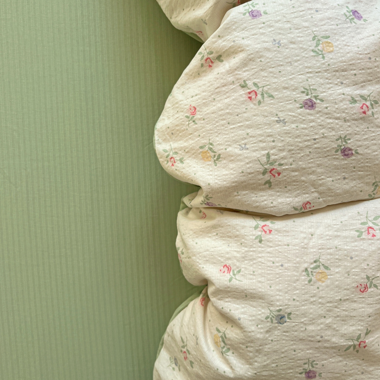 91家纺网 家纺一手货源 找家纺 水木坊 2026春夏新款云感双层纱可爱系列四件套 璎珞