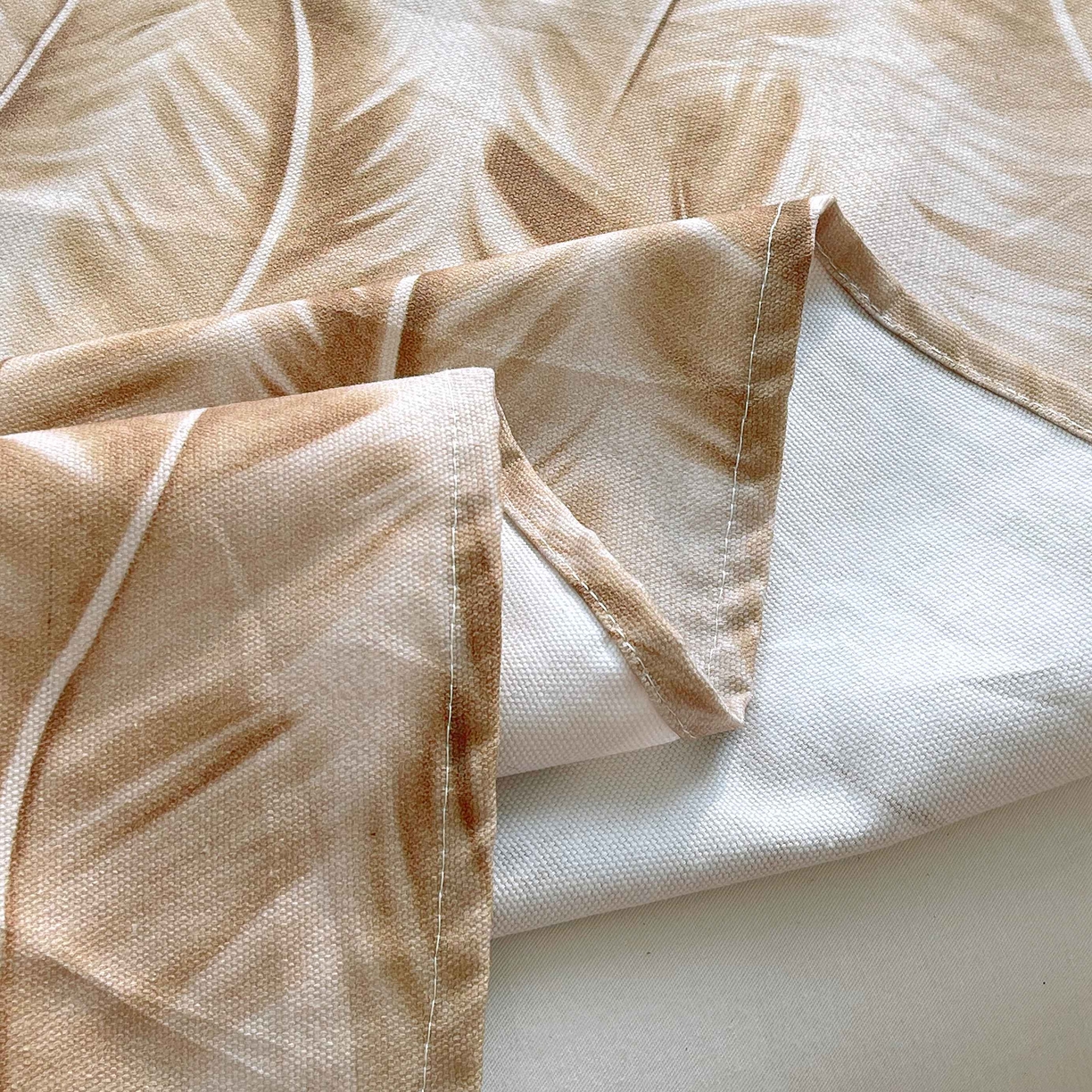 91家纺网 家纺一手货源 找家纺 爱彼家纺 2026新款A类全棉纯棉老粗布床单凉席席子床单三件套-系列二 羽毛-咖