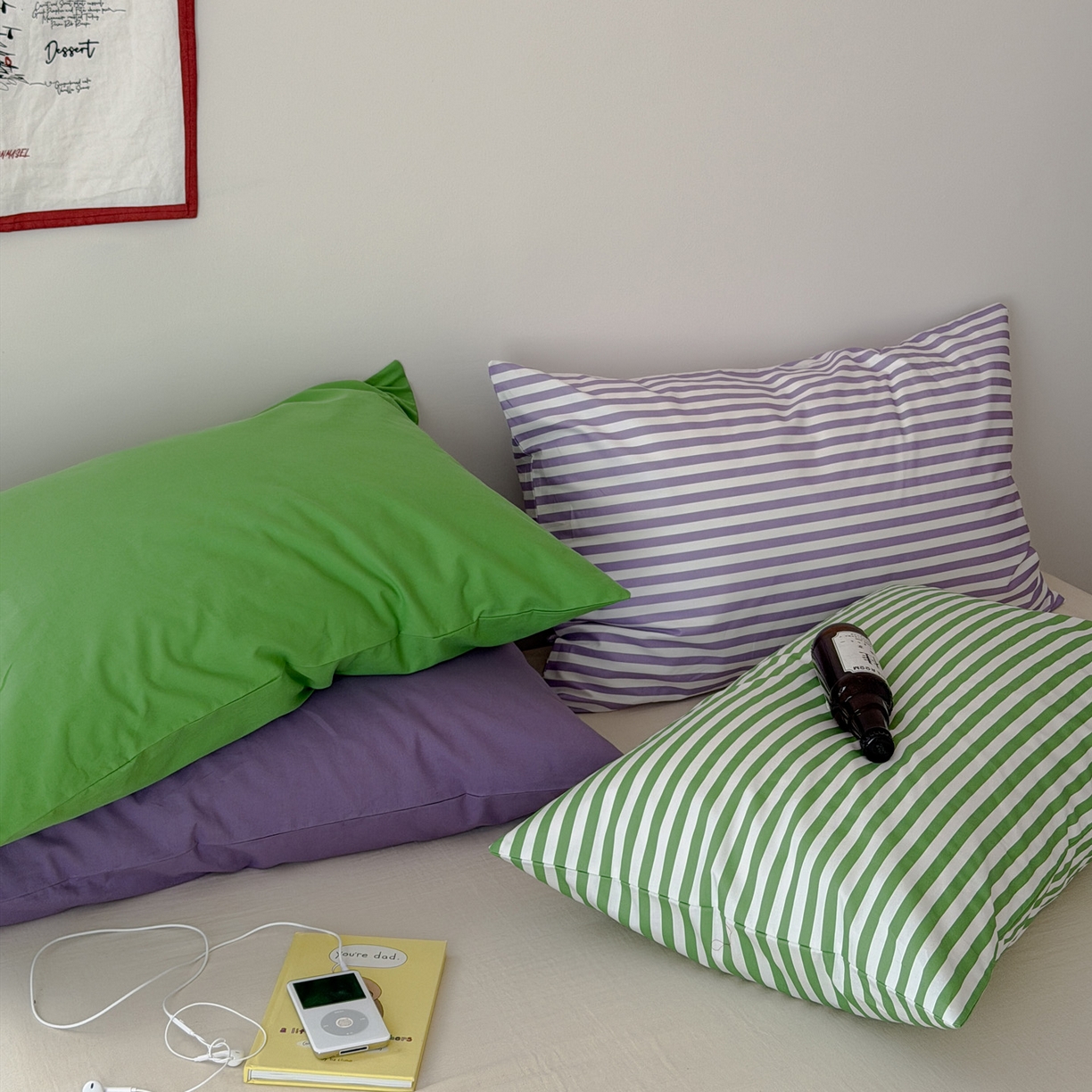 91家纺网 家纺一手货源 找家纺 （总）艾沁家纺 2026新款全棉纯棉单品枕套 枕套单件