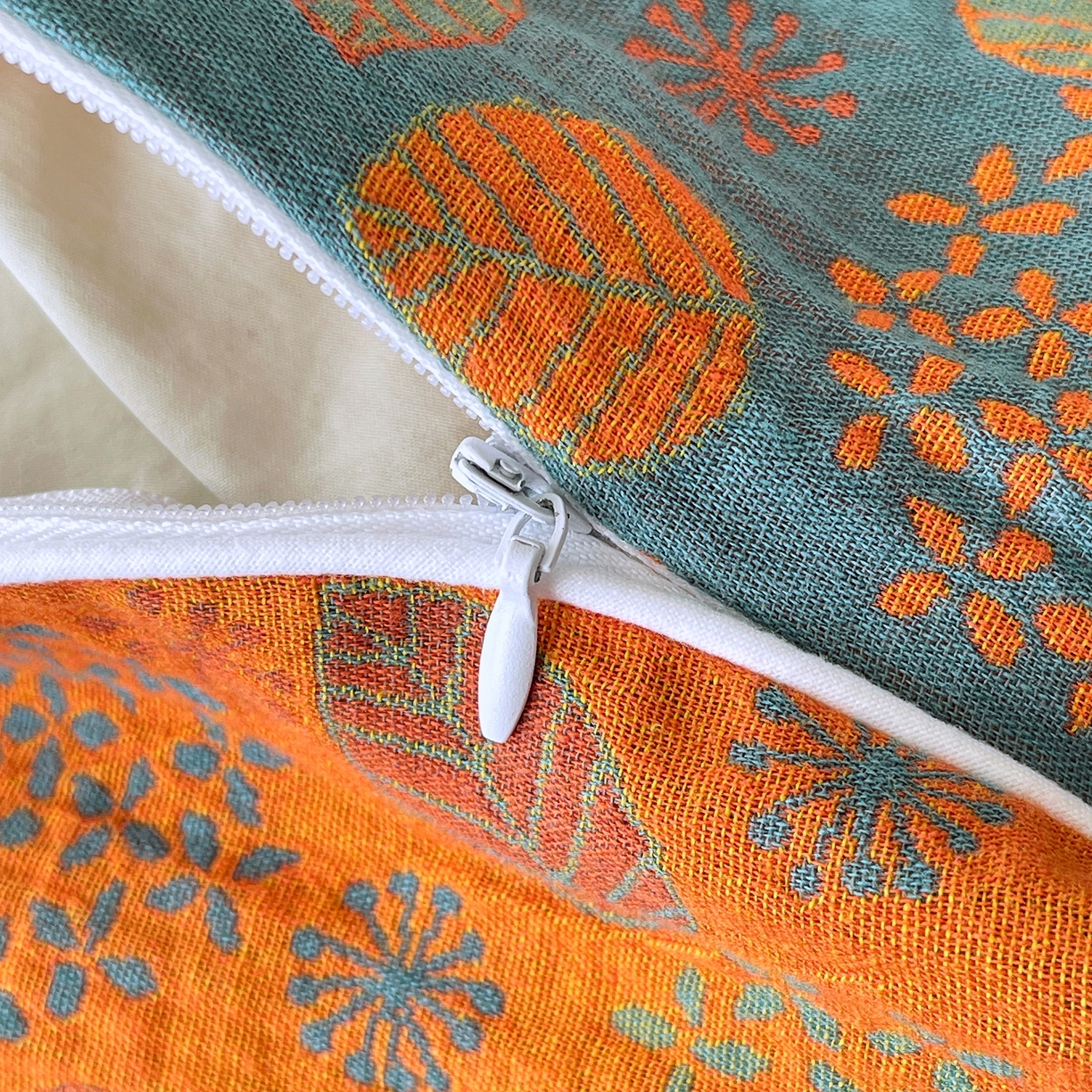 91家纺网 家纺一手货源 找家纺 春皖家纺 2026春夏新款（正反两用）A类提花双层纱单被套 映阳-蓝黄