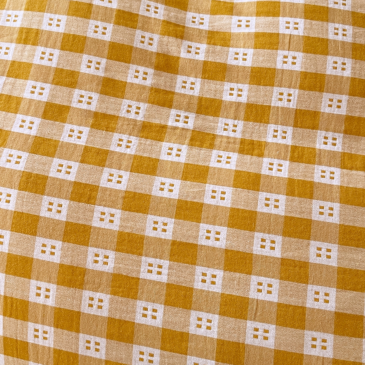 91家纺网 家纺一手货源 找家纺 春皖家纺 2026春夏新款（正反两用）A类提花双层纱单被套 思柔-黄杏