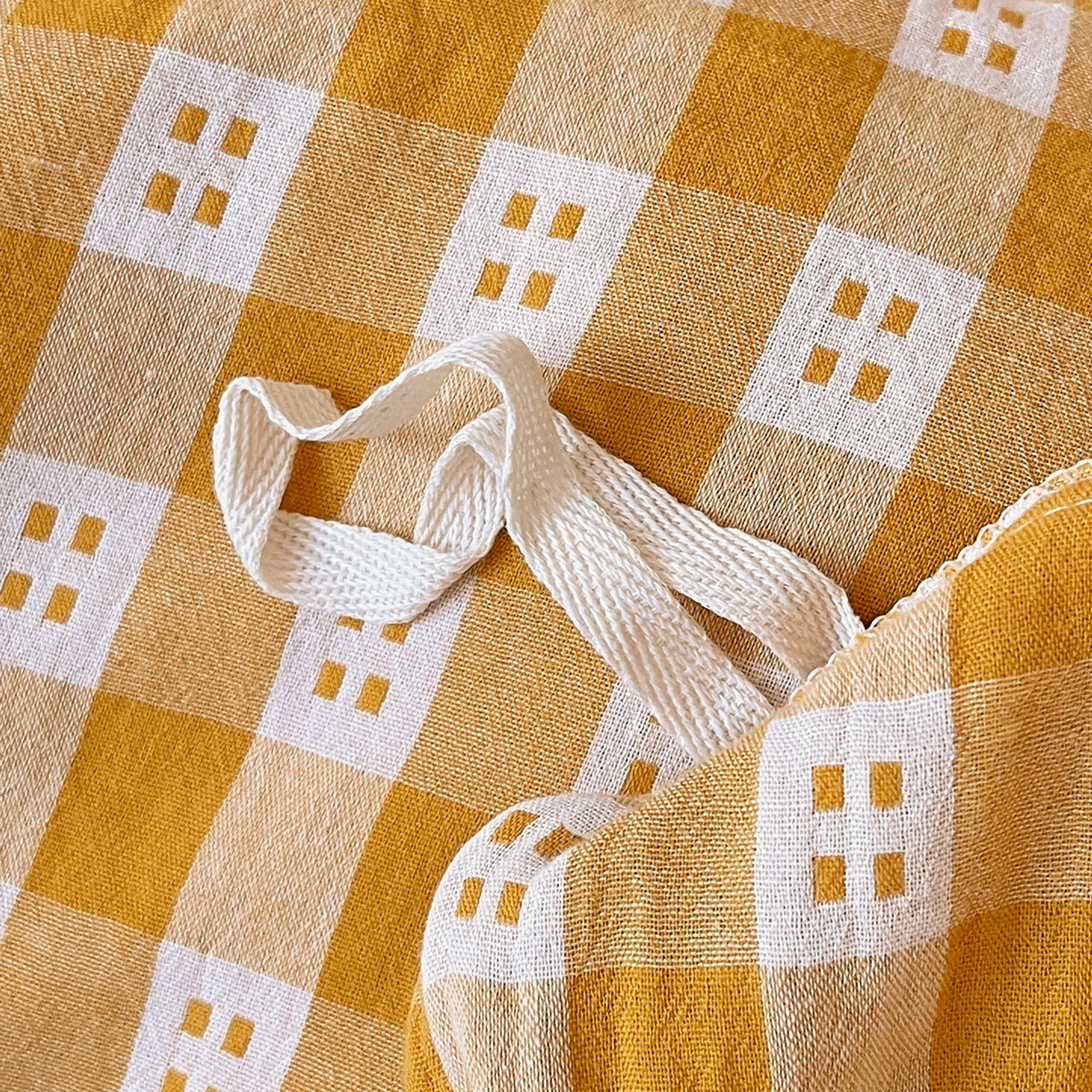 91家纺网 家纺一手货源 找家纺 春皖家纺 2026春夏新款（正反两用）A类提花双层纱单被套 思柔-黄杏