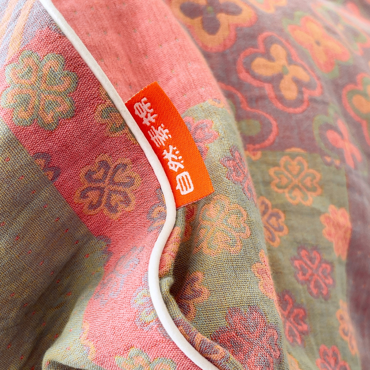 91家纺网 家纺一手货源 找家纺 春皖家纺 2026春夏新款（正反两用）A类提花双层纱单被套 思菱-粉玉