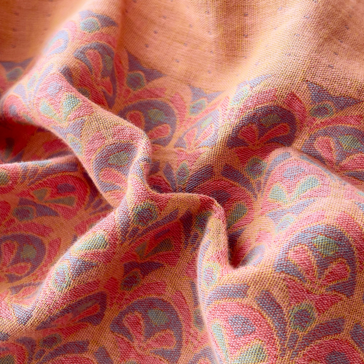 91家纺网 家纺一手货源 找家纺 春皖家纺 2026春夏新款（正反两用）A类提花双层纱单被套 思菱-粉玉