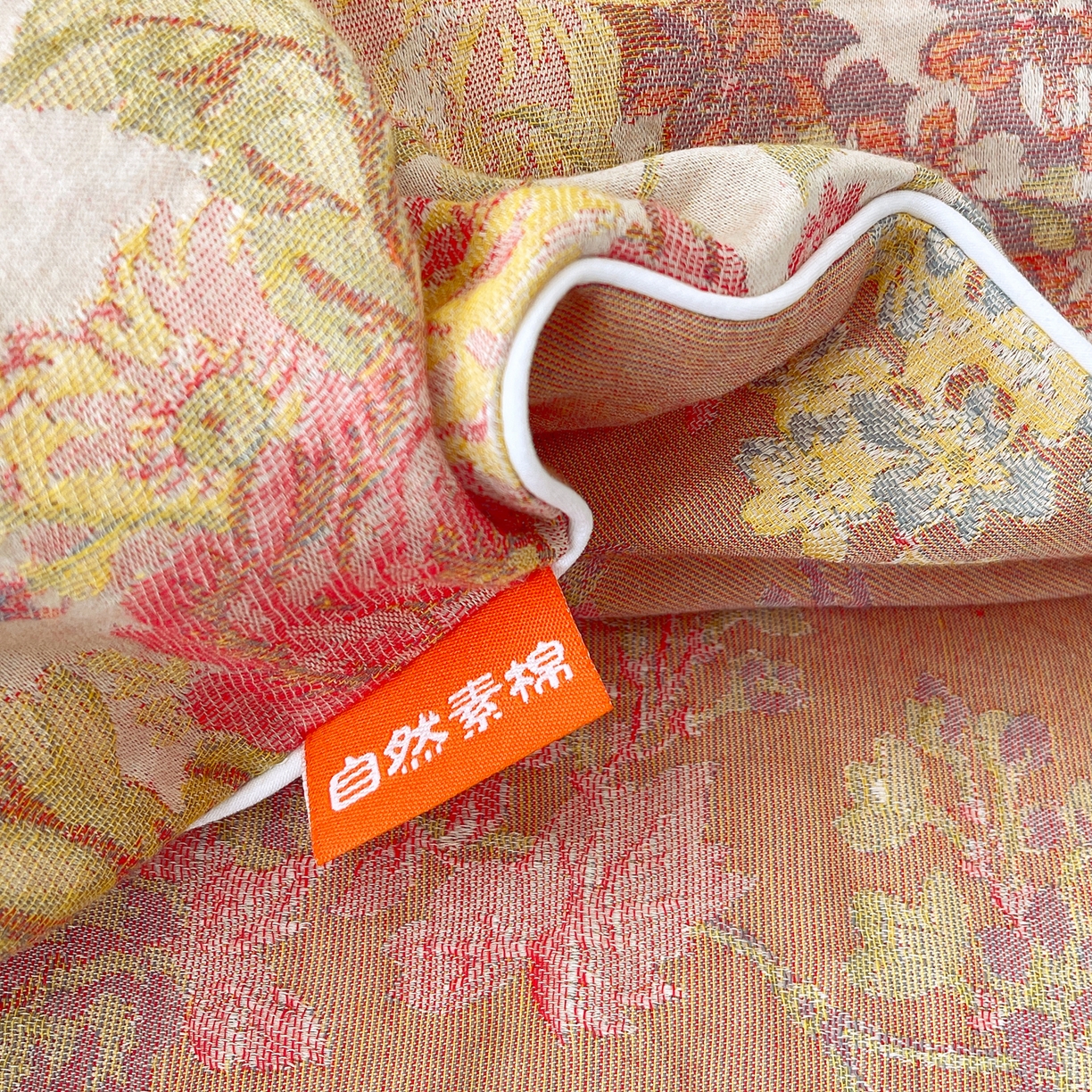 91家纺网 家纺一手货源 找家纺 春皖家纺 2026春夏新款（正反两用）A类提花双层纱单被套 霞沫