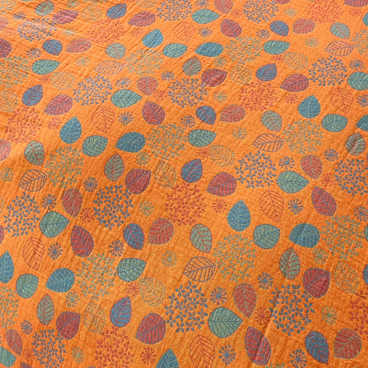 91家纺网 家纺一手货源 找家纺 春皖家纺 2026春夏新款（正反两用）A类提花双层纱单被套 映阳-蓝黄