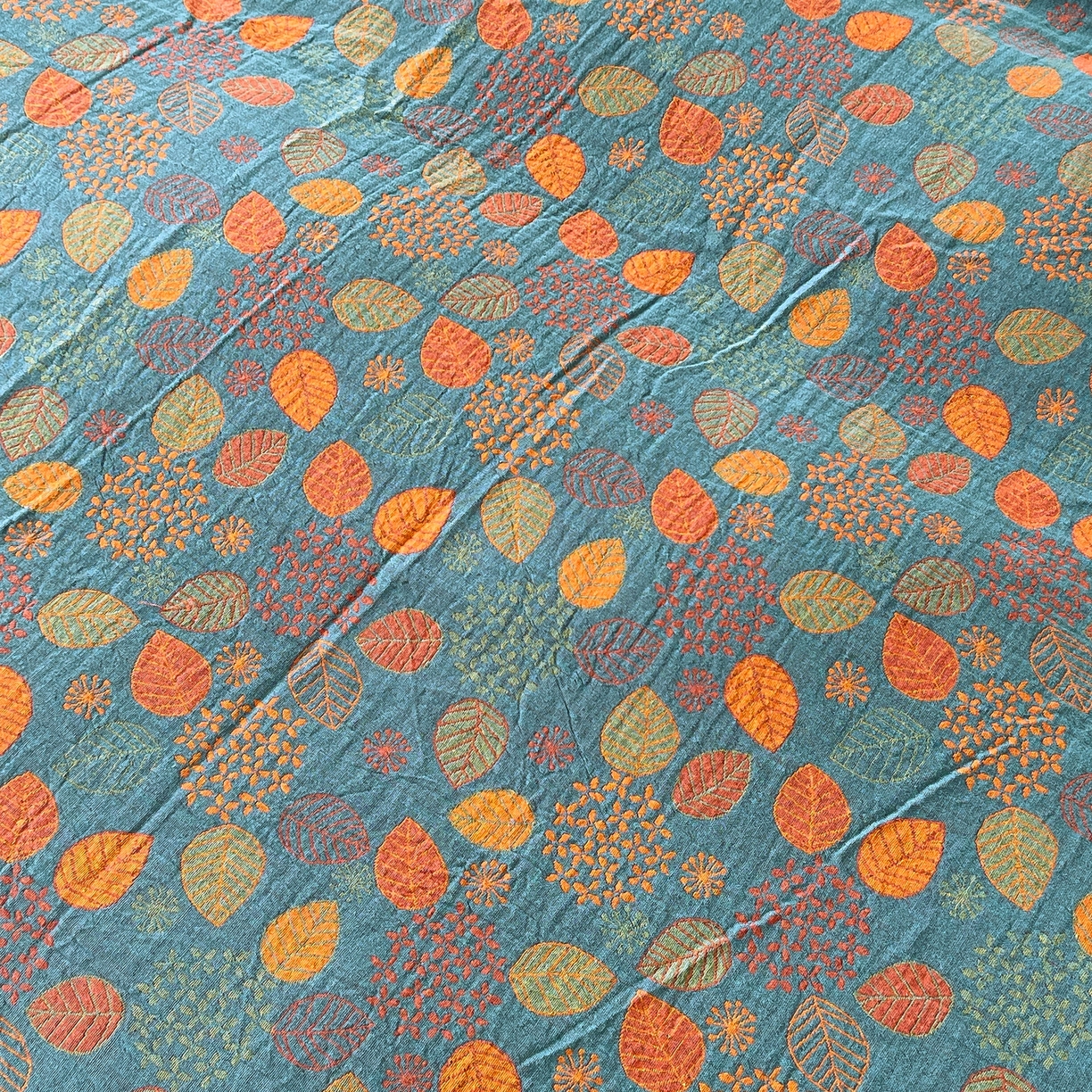 91家纺网 家纺一手货源 找家纺 春皖家纺 2026春夏新款（正反两用）A类提花双层纱单被套 映阳-蓝黄