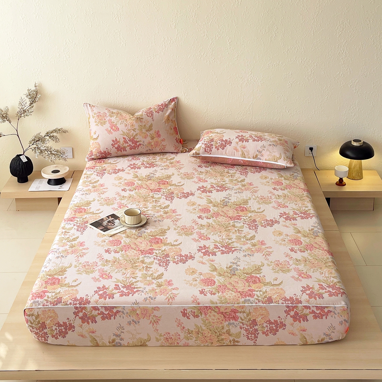 91家纺网 家纺一手货源 找家纺 （总）春皖家纺 2026春夏新款（正反两用）A类提花双层纱单床笠