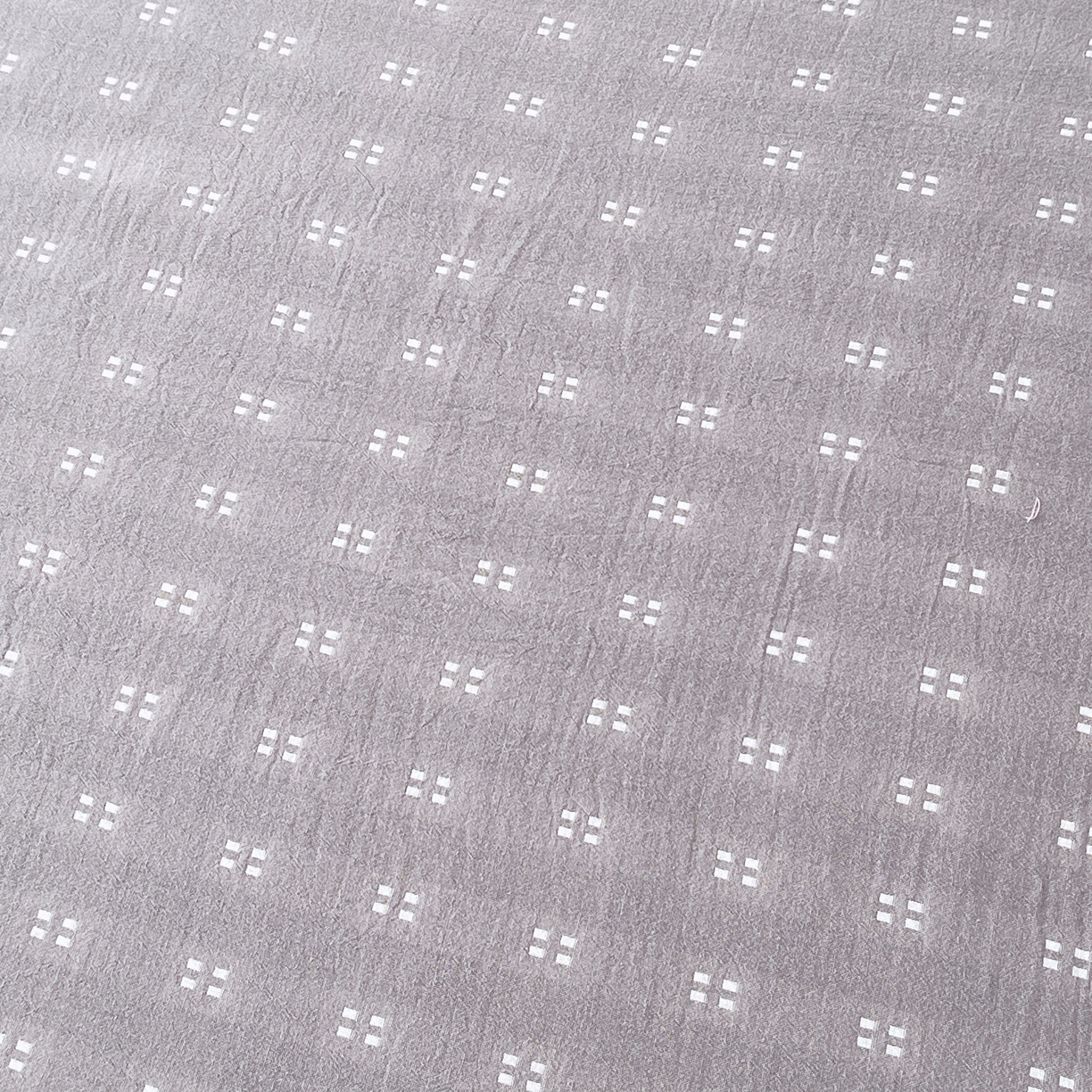 91家纺网 家纺一手货源 找家纺 春皖家纺 2026春夏新款（正反两用）A类提花双层纱单床笠 思柔-烟灰