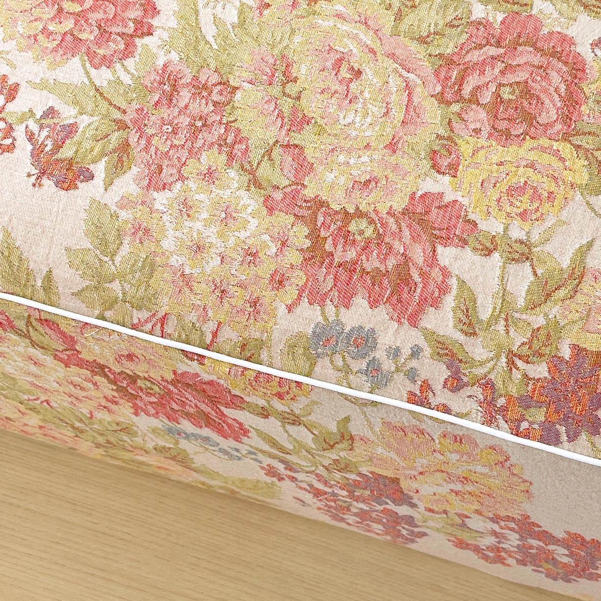 91家纺网 家纺一手货源 找家纺 春皖家纺 2026春夏新款（正反两用）A类提花双层纱单床笠 霞沫