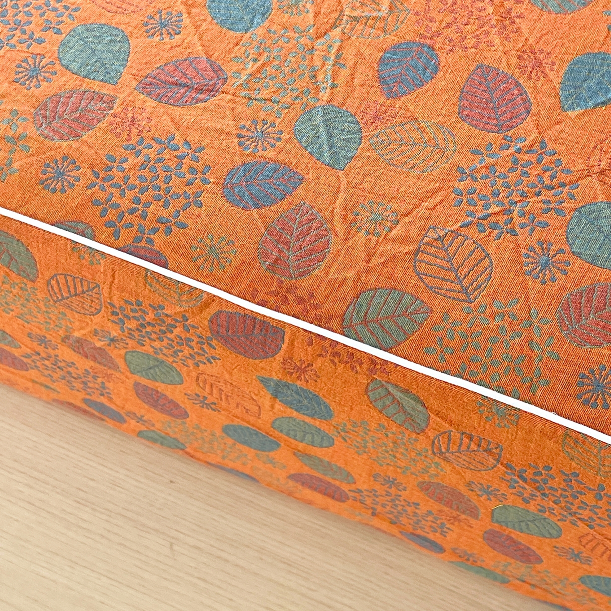 91家纺网 家纺一手货源 找家纺 春皖家纺 2026春夏新款（正反两用）A类提花双层纱单床笠 映阳-蓝黄