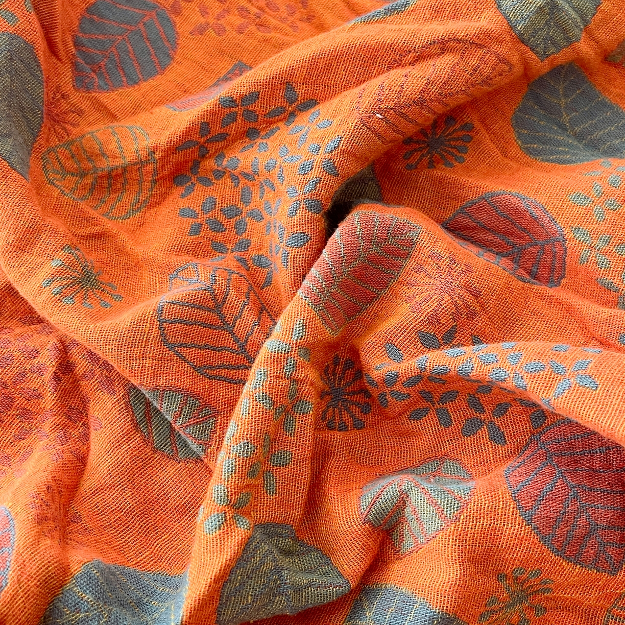 91家纺网 家纺一手货源 找家纺 春皖家纺 2026春夏新款（正反两用）A类提花双层纱单床单 映阳-蓝黄