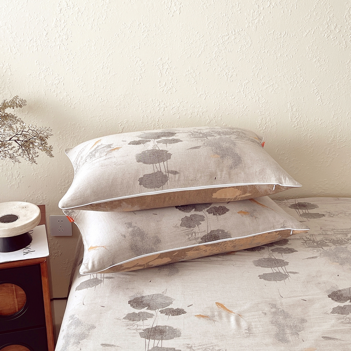 91家纺网 家纺一手货源 找家纺 （总）春皖家纺 2026春夏新款（正反两用）A类提花双层纱单枕套