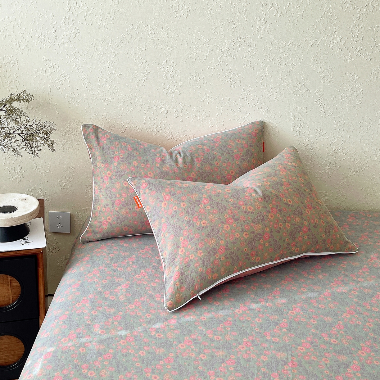 91家纺网 家纺一手货源 找家纺 （总）春皖家纺 2026春夏新款（正反两用）A类提花双层纱单枕套