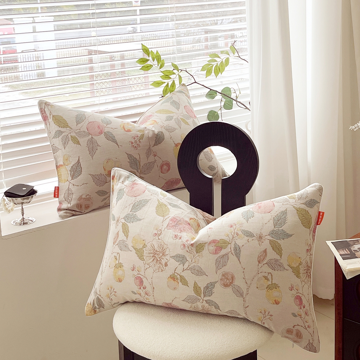 91家纺网 家纺一手货源 找家纺 春皖家纺 2026春夏新款（正反两用）A类提花双层纱单枕套 稔秋