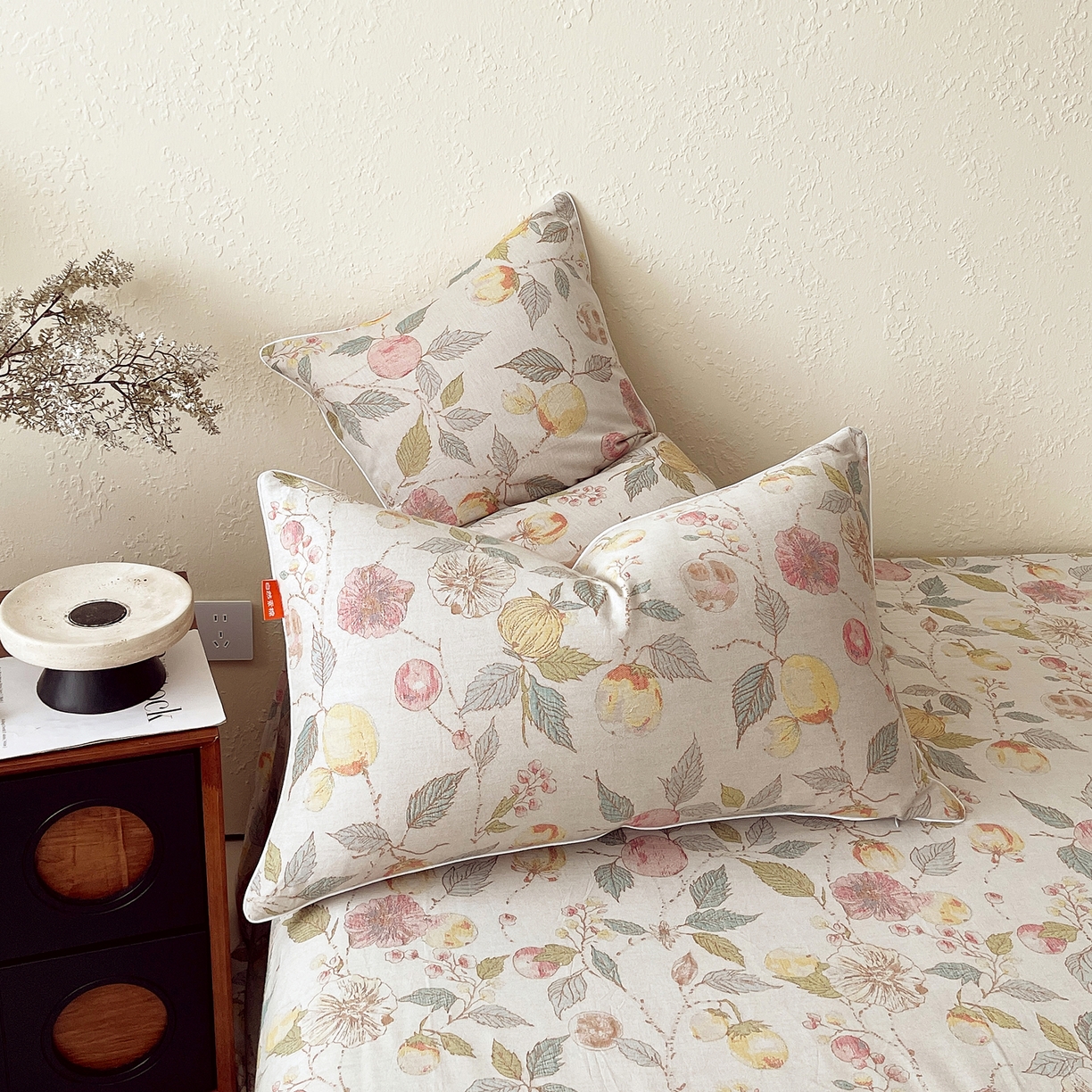 91家纺网 家纺一手货源 找家纺 春皖家纺 2026春夏新款（正反两用）A类提花双层纱单枕套 稔秋