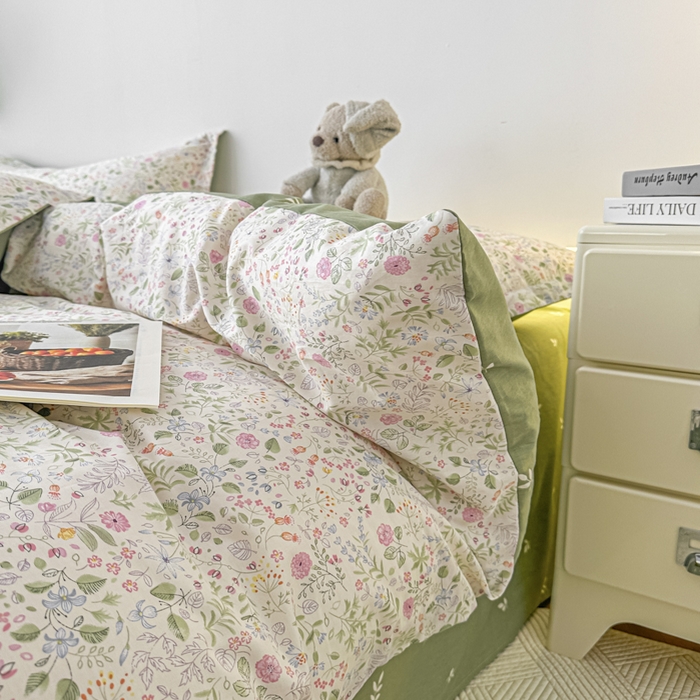 91家纺网 家纺一手货源 找家纺 红淳家纺 2026新款13070全棉纯棉印花单品被套单件被套 漫漫花香