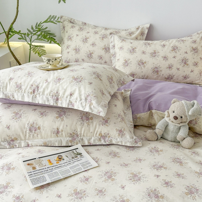 91家纺网 家纺一手货源 找家纺 红淳家纺 2026新款13070全棉纯棉印花单品被套单件被套 悠悠花园