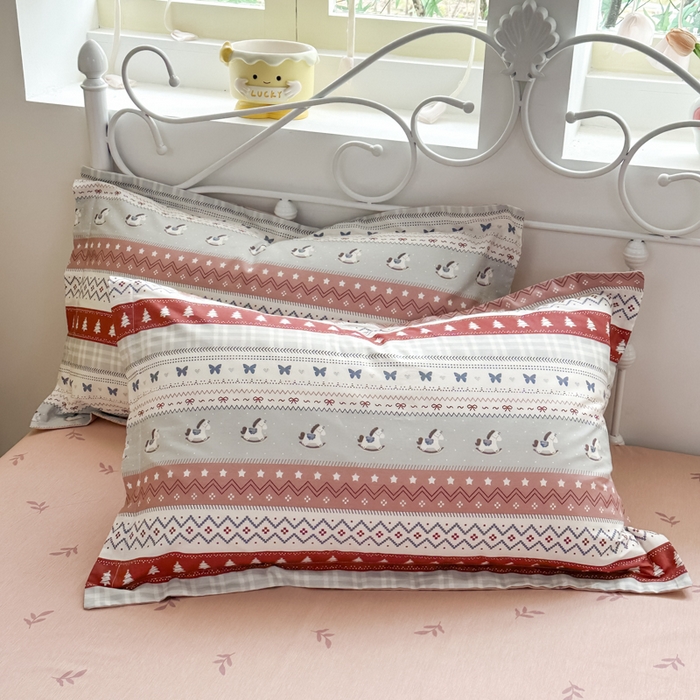 91家纺网 家纺一手货源 找家纺 （总）红淳家纺 2026新款13070全棉纯棉印花单品枕套单件枕套