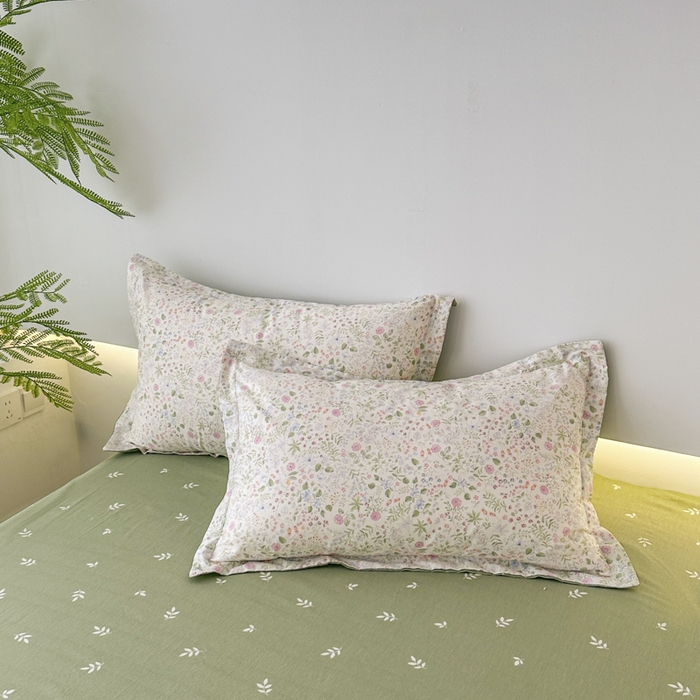 红淳家纺 2026新款13070全棉纯棉印花单品枕套单件枕套 漫漫花香