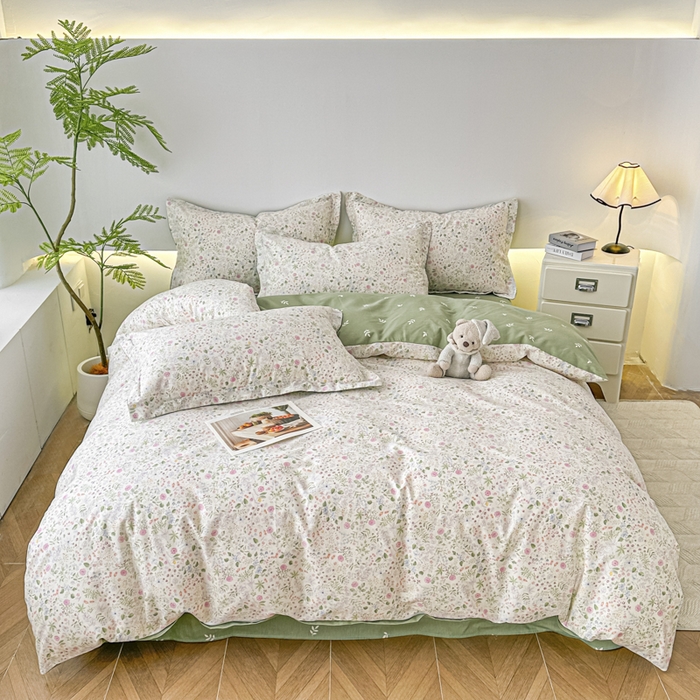 91家纺网 家纺一手货源 找家纺 红淳家纺 2026新款13070全棉纯棉印花单品枕套单件枕套 漫漫花香