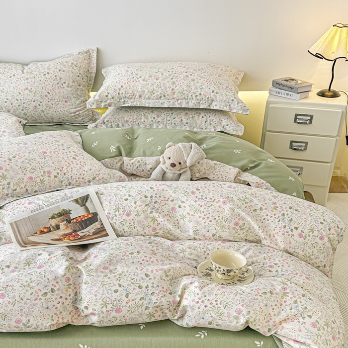 91家纺网 家纺一手货源 找家纺 红淳家纺 2026新款13070全棉纯棉印花单品枕套单件枕套 漫漫花香