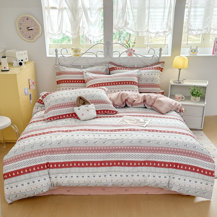 91家纺网 家纺一手货源 找家纺 红淳家纺 2026新款13070全棉纯棉印花单品枕套单件枕套 冰岛小马