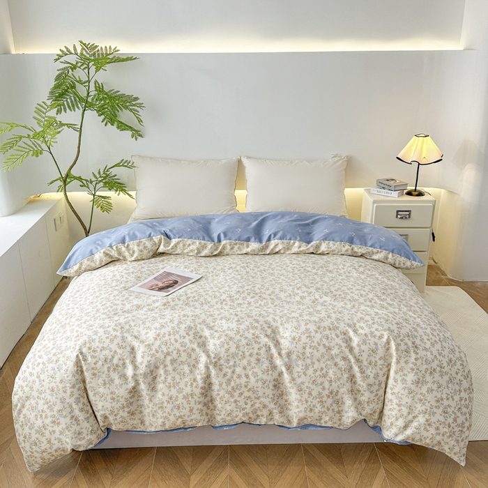 91家纺网 家纺一手货源 找家纺 红淳家纺 2026新款13070全棉纯棉印花单品枕套单件枕套 山茶私语