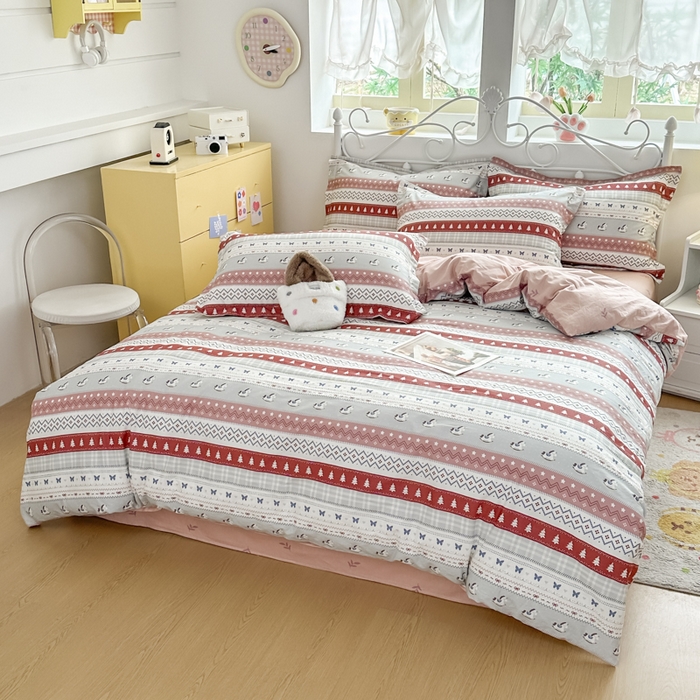 91家纺网 家纺一手货源 找家纺 （总）红淳家纺 2026新款13070全棉纯棉印花四件套系列