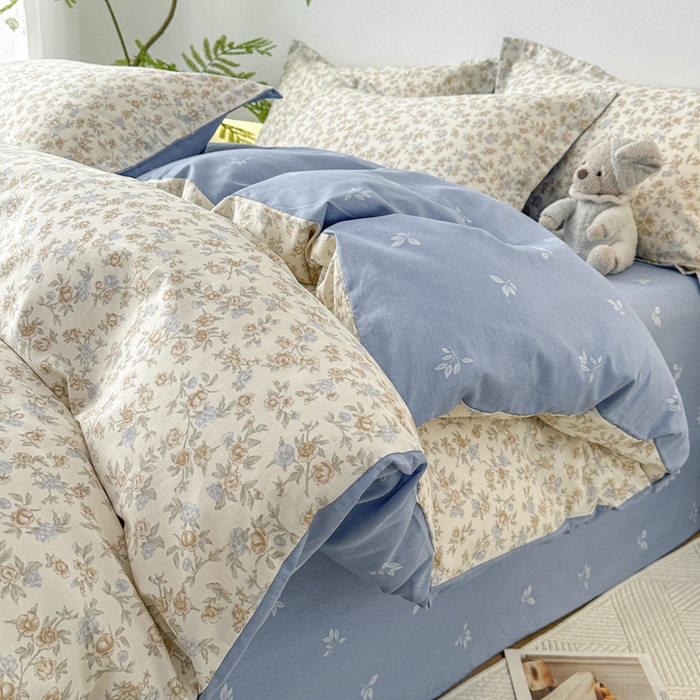 91家纺网 家纺一手货源 找家纺 （总）红淳家纺 2026新款13070全棉纯棉印花四件套系列