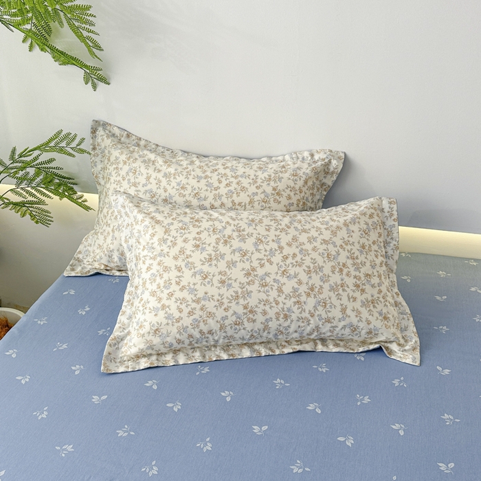 91家纺网 家纺一手货源 找家纺 红淳家纺 2026新款13070全棉纯棉印花四件套系列 山茶私语