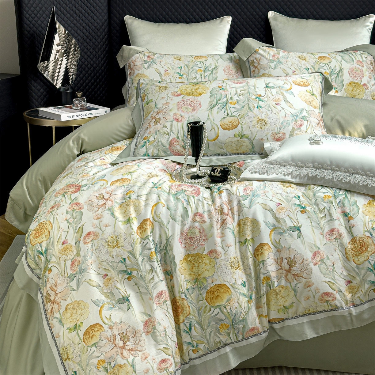 91家纺网 家纺一手货源 找家纺 （总）朵希曼 2026新款60天丝棉数码印花四件套（控价券后不低于349元）