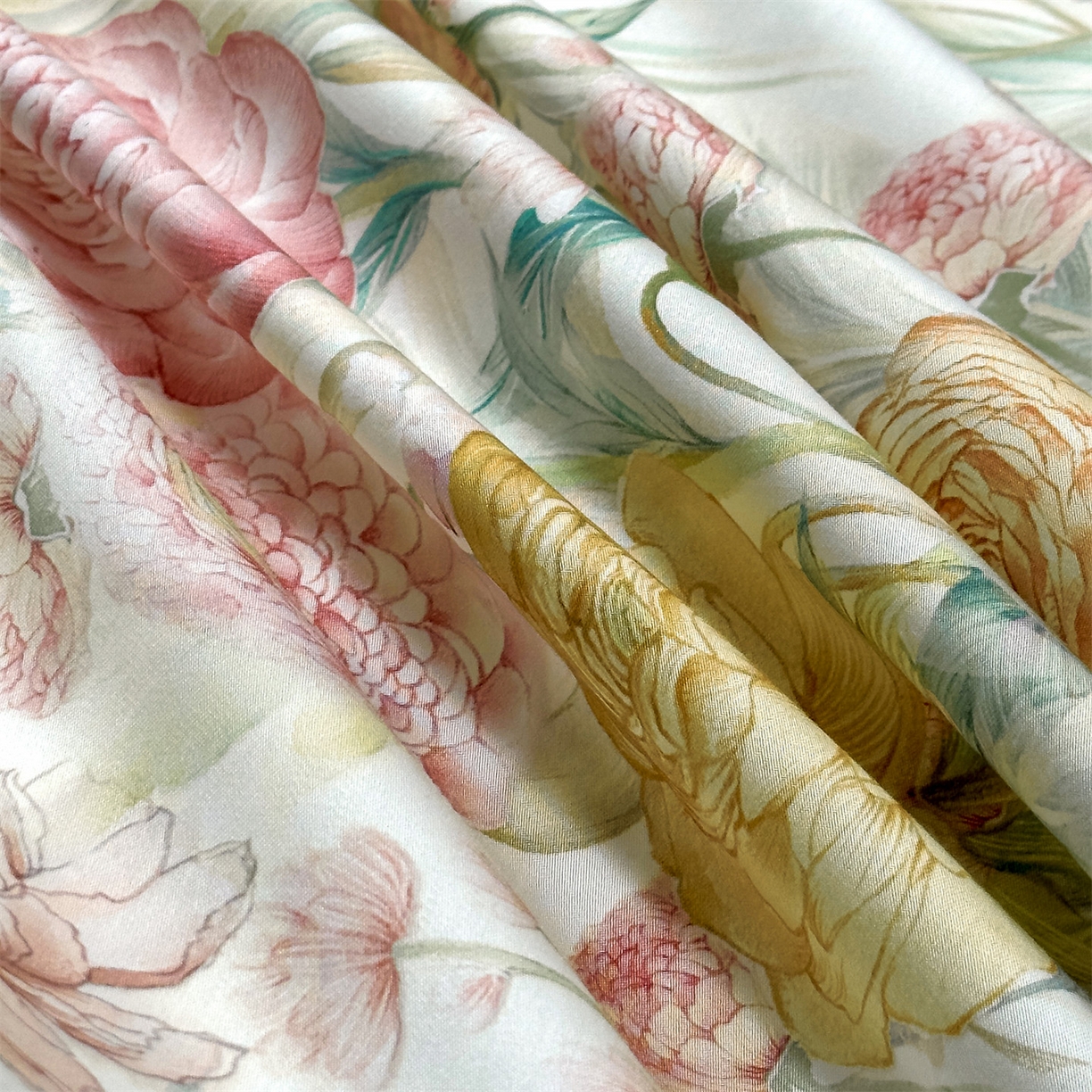 91家纺网 家纺一手货源 找家纺 （总）朵希曼 2026新款60天丝棉数码印花四件套（控价券后不低于349元）