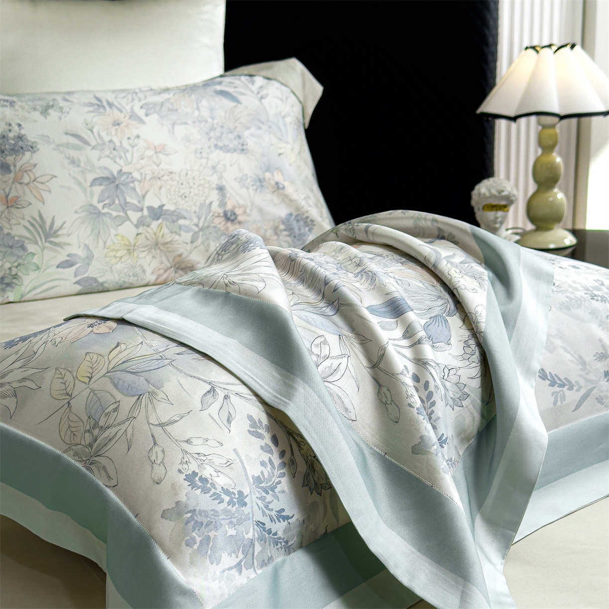 91家纺网 家纺一手货源 找家纺 朵希曼 2026新款60天丝棉数码印花四件套（控价券后不低于349元） 玛雅