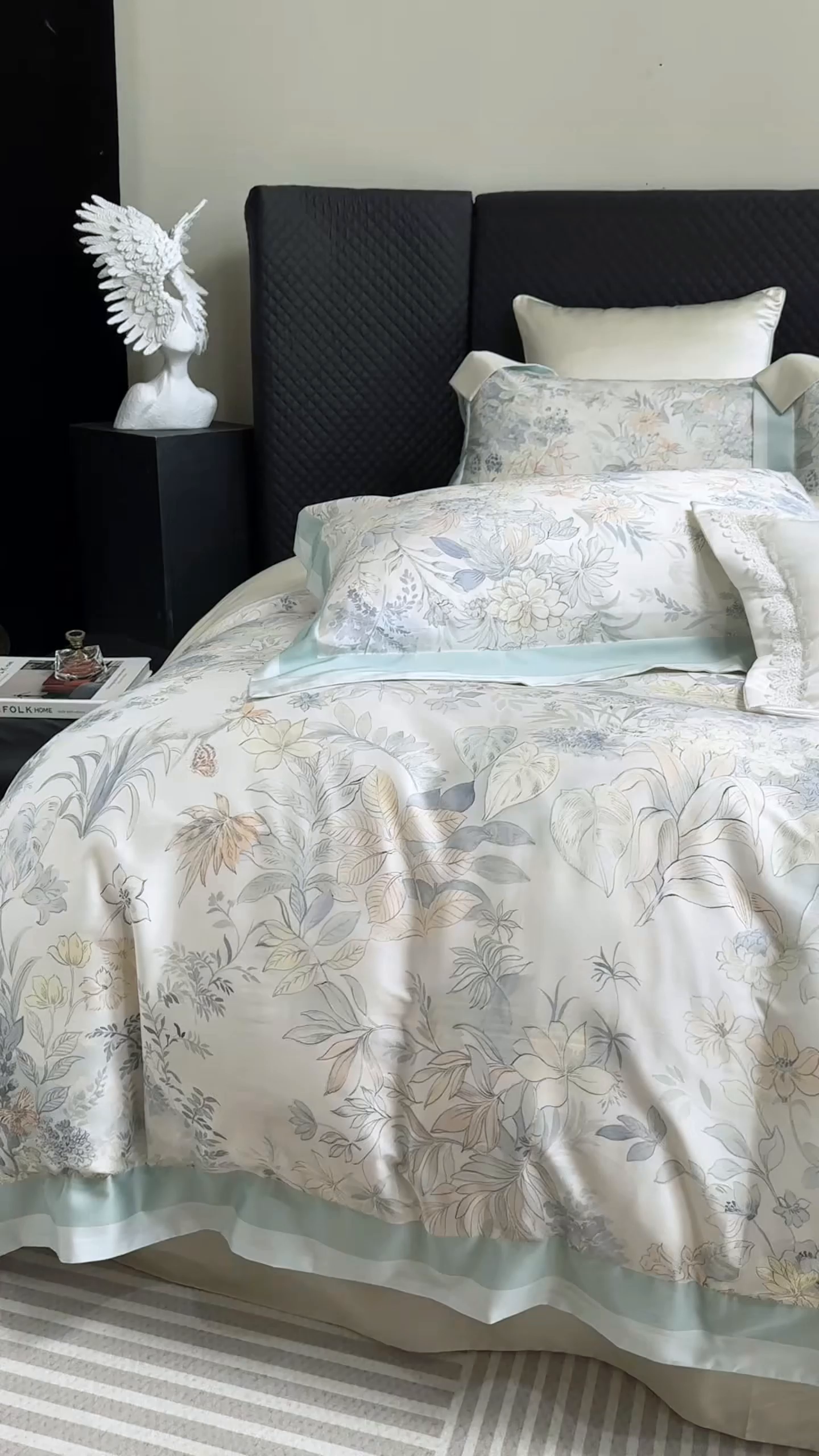 91家纺网 家纺一手货源 找家纺 朵希曼 2026新款60天丝棉数码印花四件套（控价券后不低于349元） 玛雅