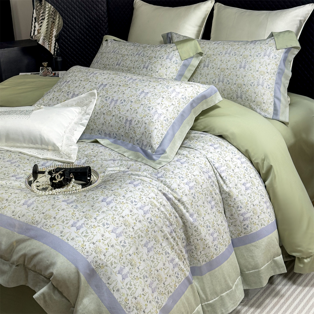 朵希曼 2026新款60天丝棉数码印花四件套（控价券后不低于349元） 西西里