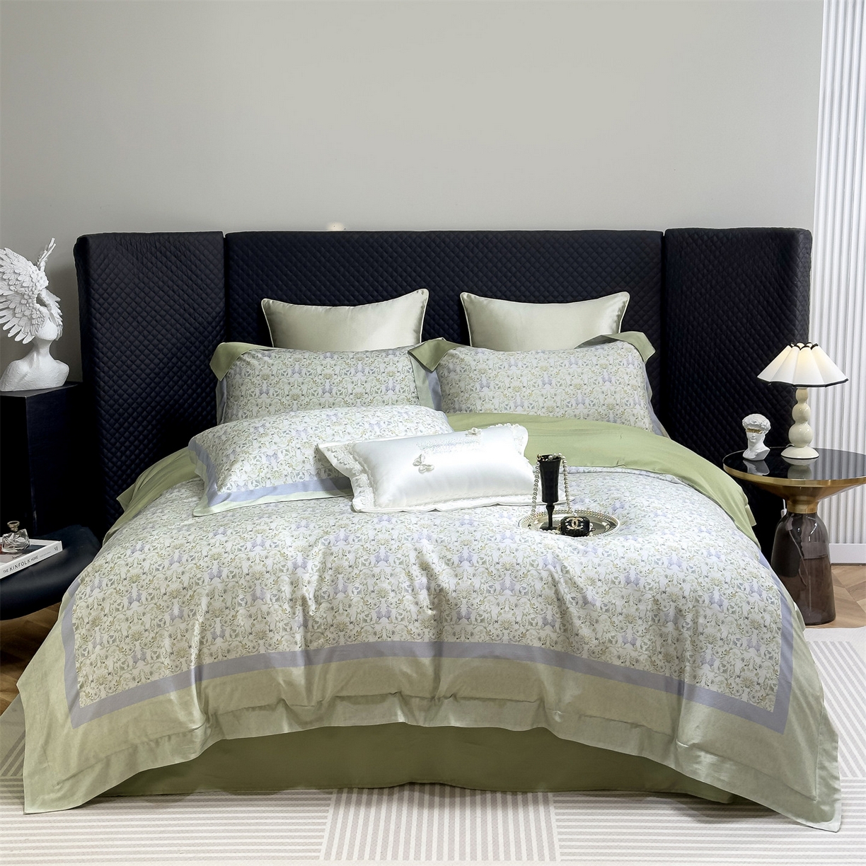 91家纺网 家纺一手货源 找家纺 朵希曼 2026新款60天丝棉数码印花四件套（控价券后不低于349元） 西西里