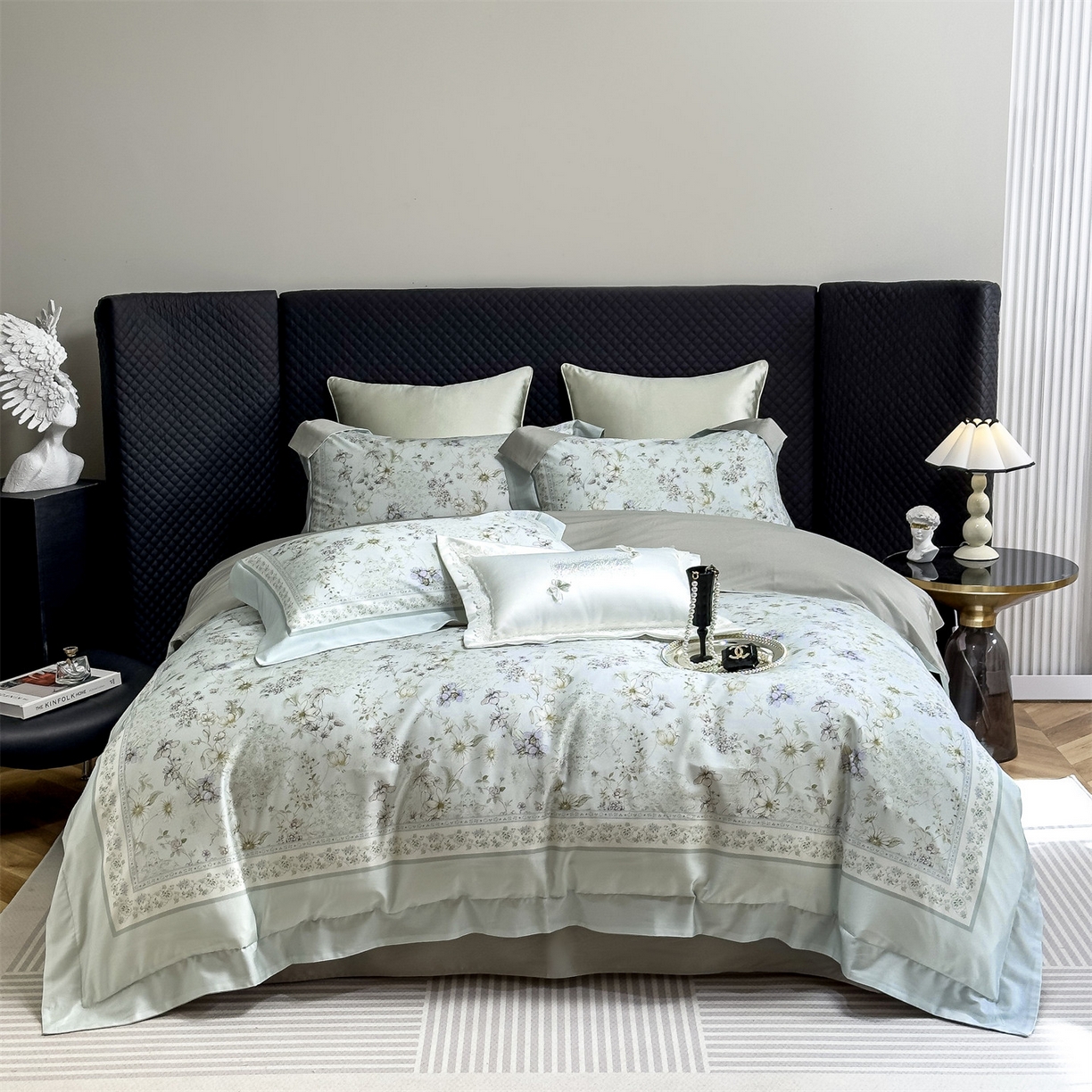 91家纺网 家纺一手货源 找家纺 朵希曼 2026新款60天丝棉数码印花四件套（控价券后不低于349元） 伊莎