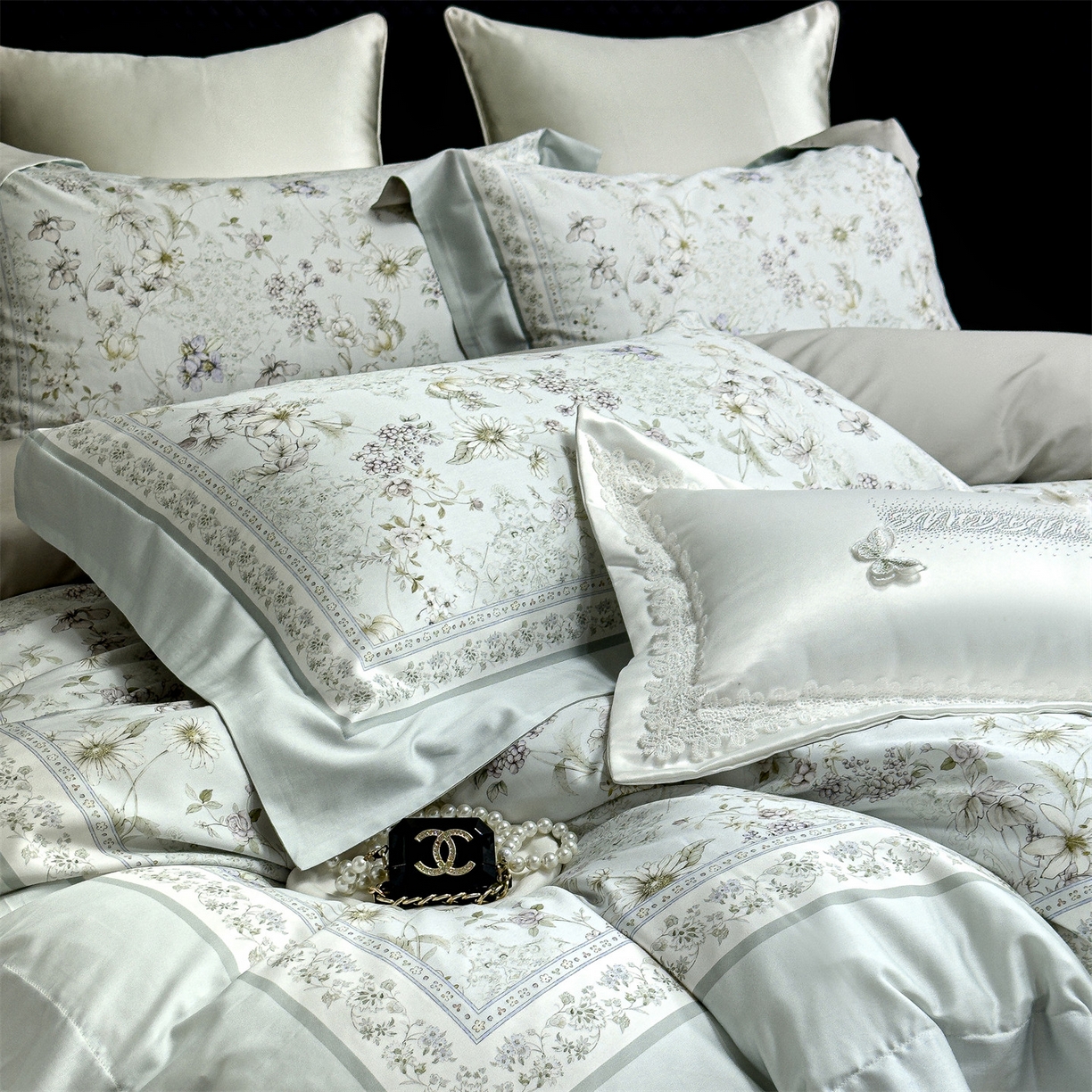 91家纺网 家纺一手货源 找家纺 朵希曼 2026新款60天丝棉数码印花四件套（控价券后不低于349元） 伊莎