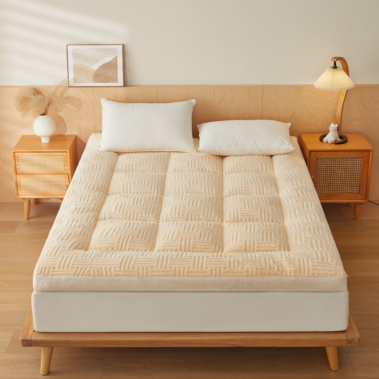 91家纺网 家纺一手货源 找家纺 （总）蓝冰家纺 2026新款塔关绒立体床垫