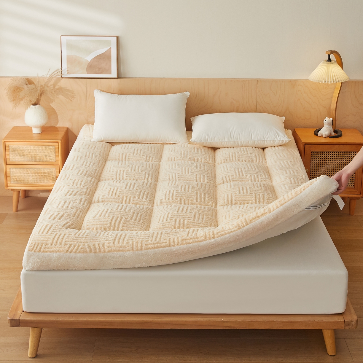 91家纺网 家纺一手货源 找家纺 （总）蓝冰家纺 2026新款塔关绒立体床垫