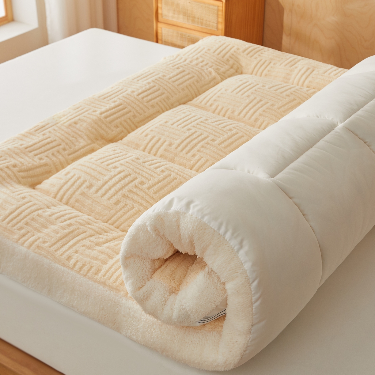 91家纺网 家纺一手货源 找家纺 （总）蓝冰家纺 2026新款塔关绒立体床垫