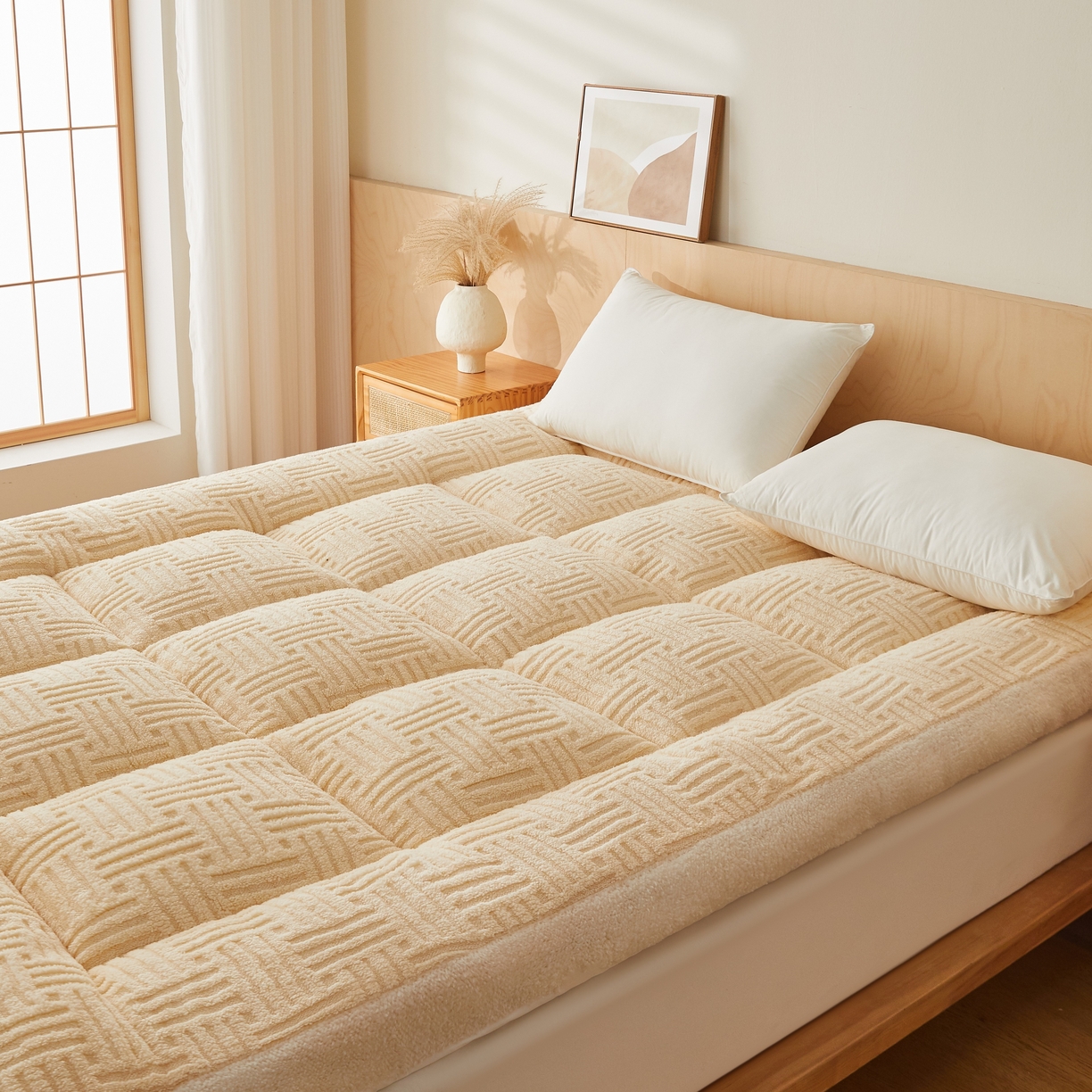 91家纺网 家纺一手货源 找家纺 （总）蓝冰家纺 2026新款塔关绒立体床垫